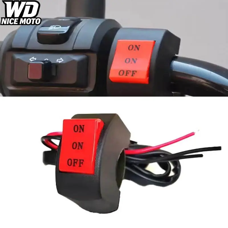 Wd Nice Moto LED Headlight Switches, Far Near Three Line, Motorcycle Handlebar Switch Button, Driving Light Switch, Motorbike Switch Button