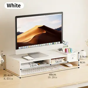 Elevate Your Desk Comfortably, Ergonomic Design for Enhanced Posture & Space Optimization, Ideal for Home Office Use