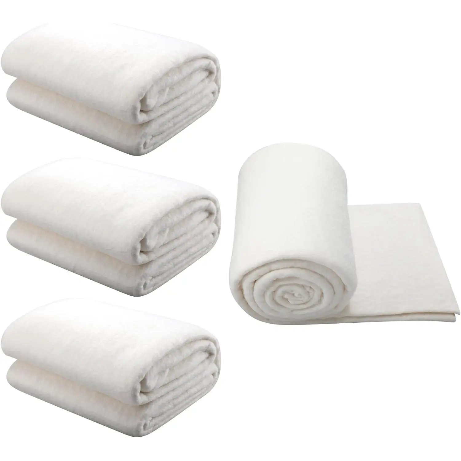3 count   Quilt Batting Heat Resistant Batting Warm White  Lightweight Lining for Potholders Quilting Fabric Sewing Crafts Wearable Arts Place Mat(40 x 40 Inch)