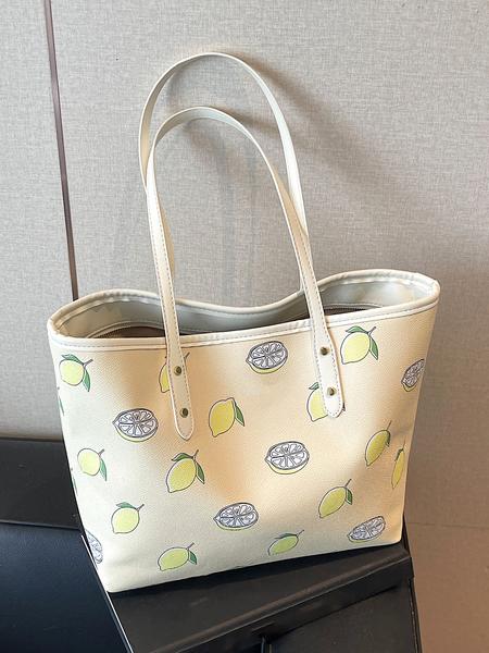 Valentine's Day Gift Women's Elegant Floral Bow Pattern Handbag, personality versatile Daily Shoulder Bag, simple exquisite Casual Fashion   High quality Daily Commuter Bag