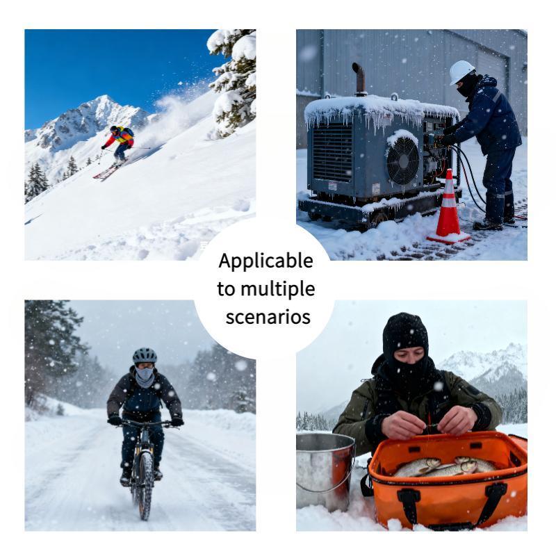 Outdoor Winter Warm Hat Neckband Integrated Cycling Mask Sports Ski Head Cover Neck Windproof Cold One-Piece Pullover Hat