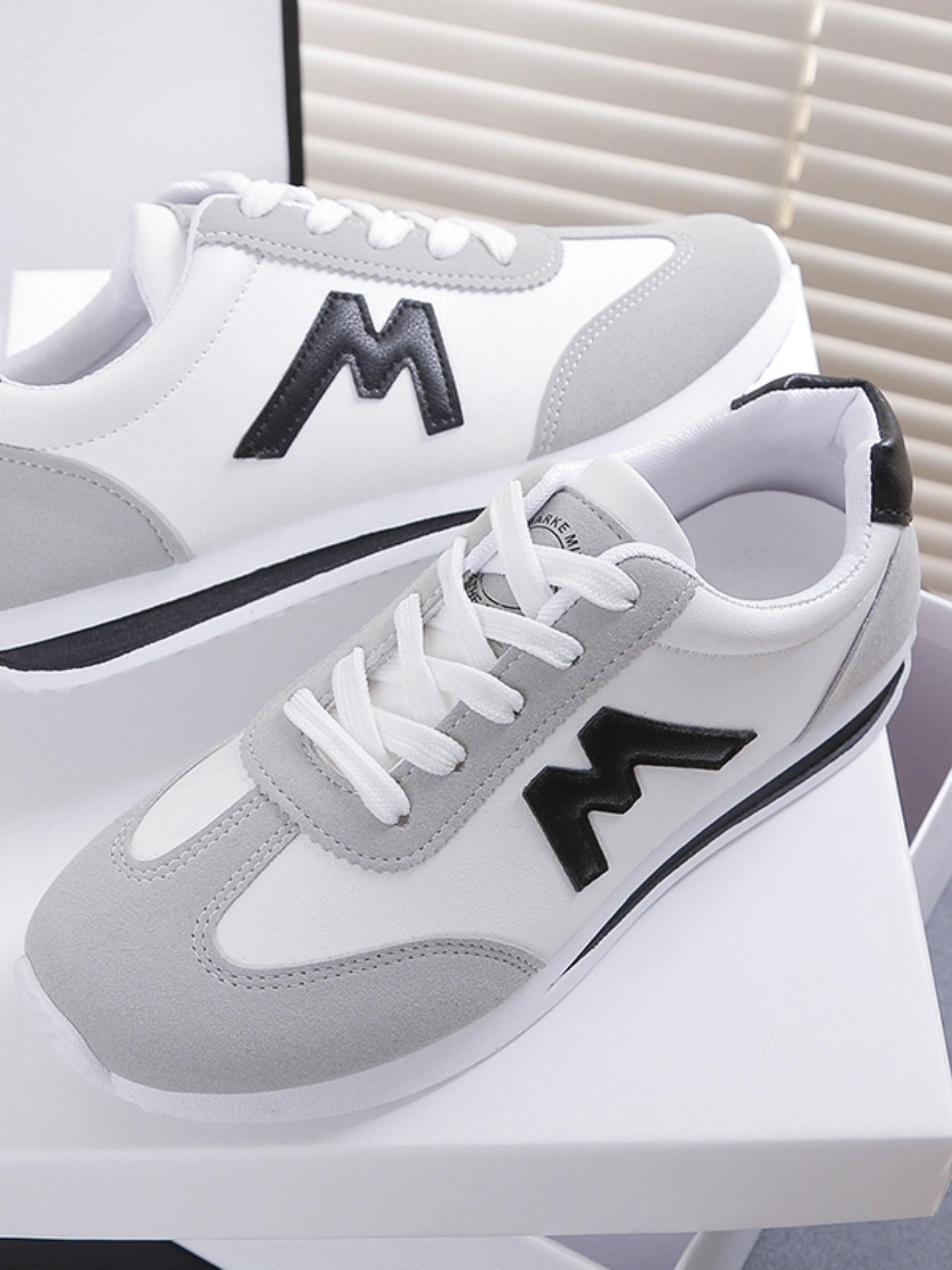 Women's Comfortable Lace-Up Sports Shoes, Lightweight Multi-Color Casual Sneakers, Anti-Slip Rubber Sole, Classic Style for Daily Wear, Lightweight Athletic Sneakers, Lifestyle Sneakers1123