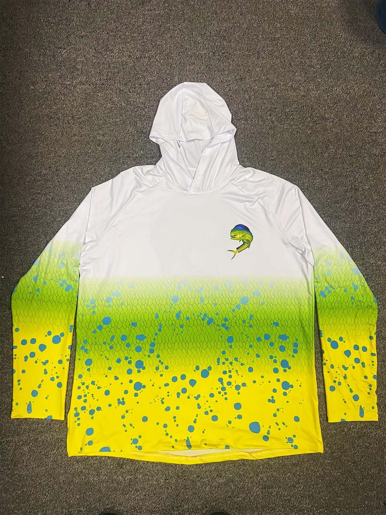 Long-sleeved hooded protective fishing shirt – sailing apparel, fishing sweatshirt and fishing gear