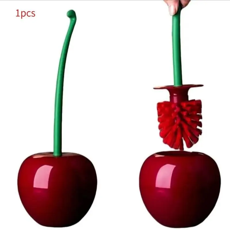 🍒 Wait... This is a TOILET BRUSH?! 🤯 Cute Cherry Shaped Toilet Brush & Holder Set | Novelty Bathroom Decor & Dorm Essential