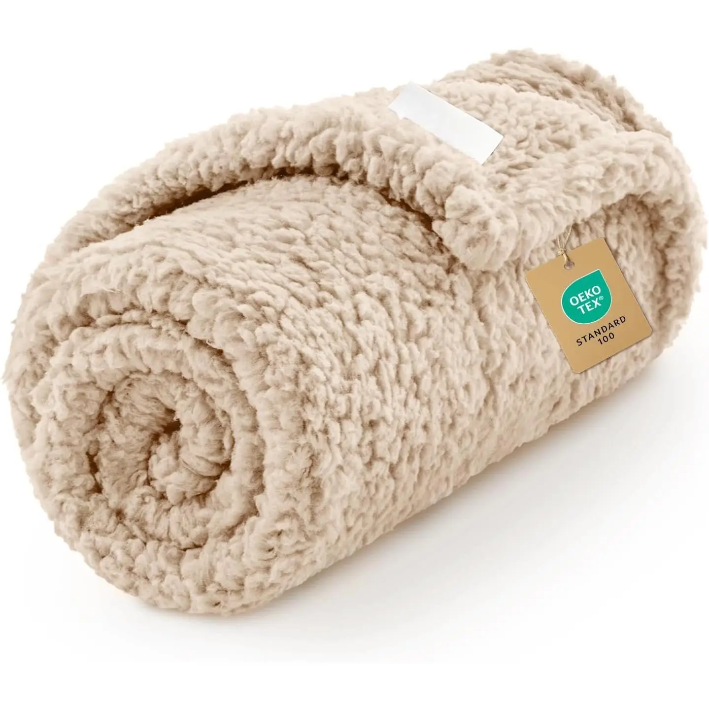 Ultra Soft Sherpa Fleece  Puppy  Blanket for Small Pets | Calming Plush Throw For Crate,Couch,,Bed.Machine Washable.Puppy Essential, , Stuff,Beige,30x20 inches