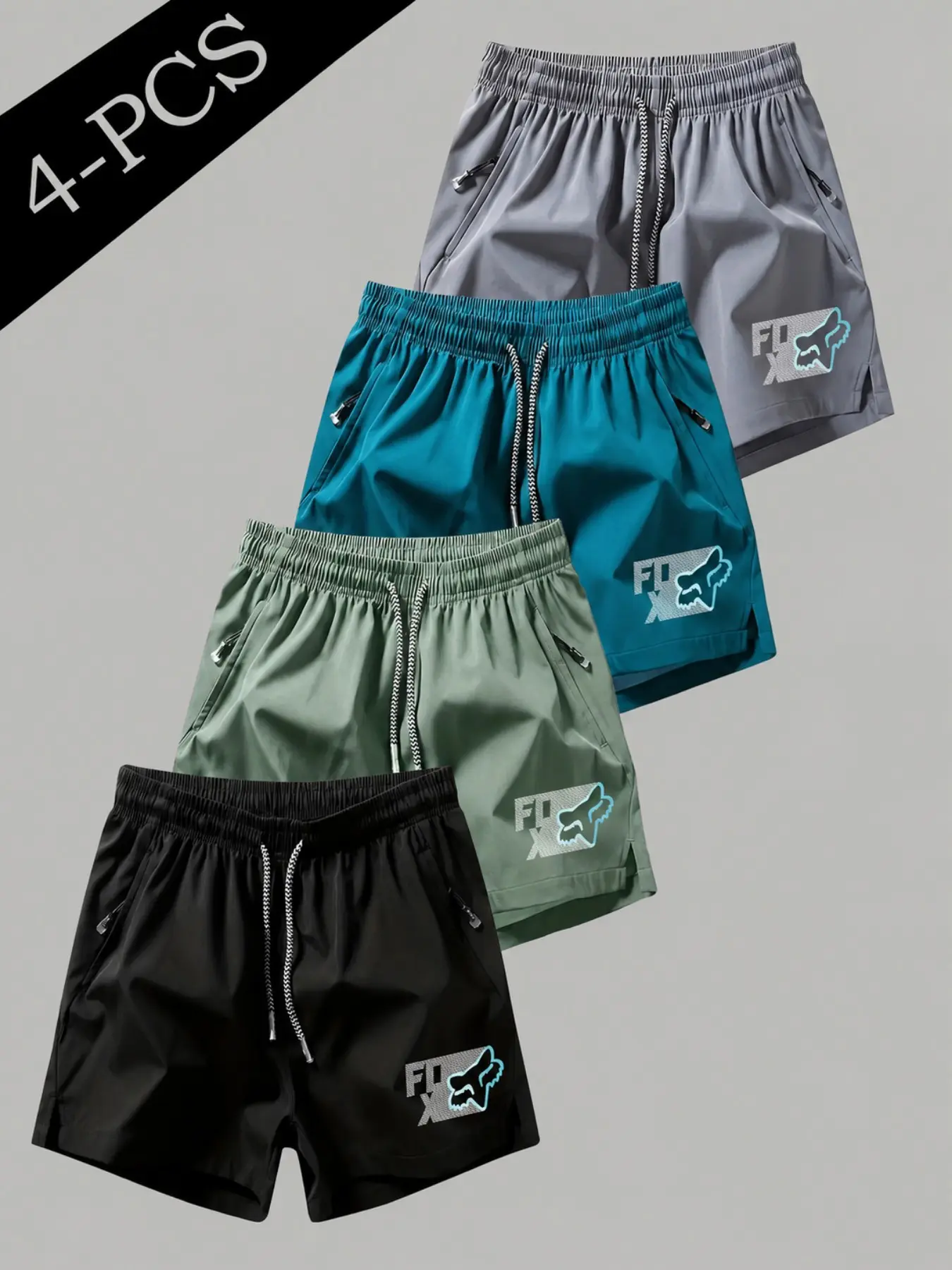 Summer Cooling Essential! 4-Pack Ice Silk Quick-Dry Gym Athleisure Shorts, Breathable No Sweat, Ideal for Cycling/workout/daily Wear