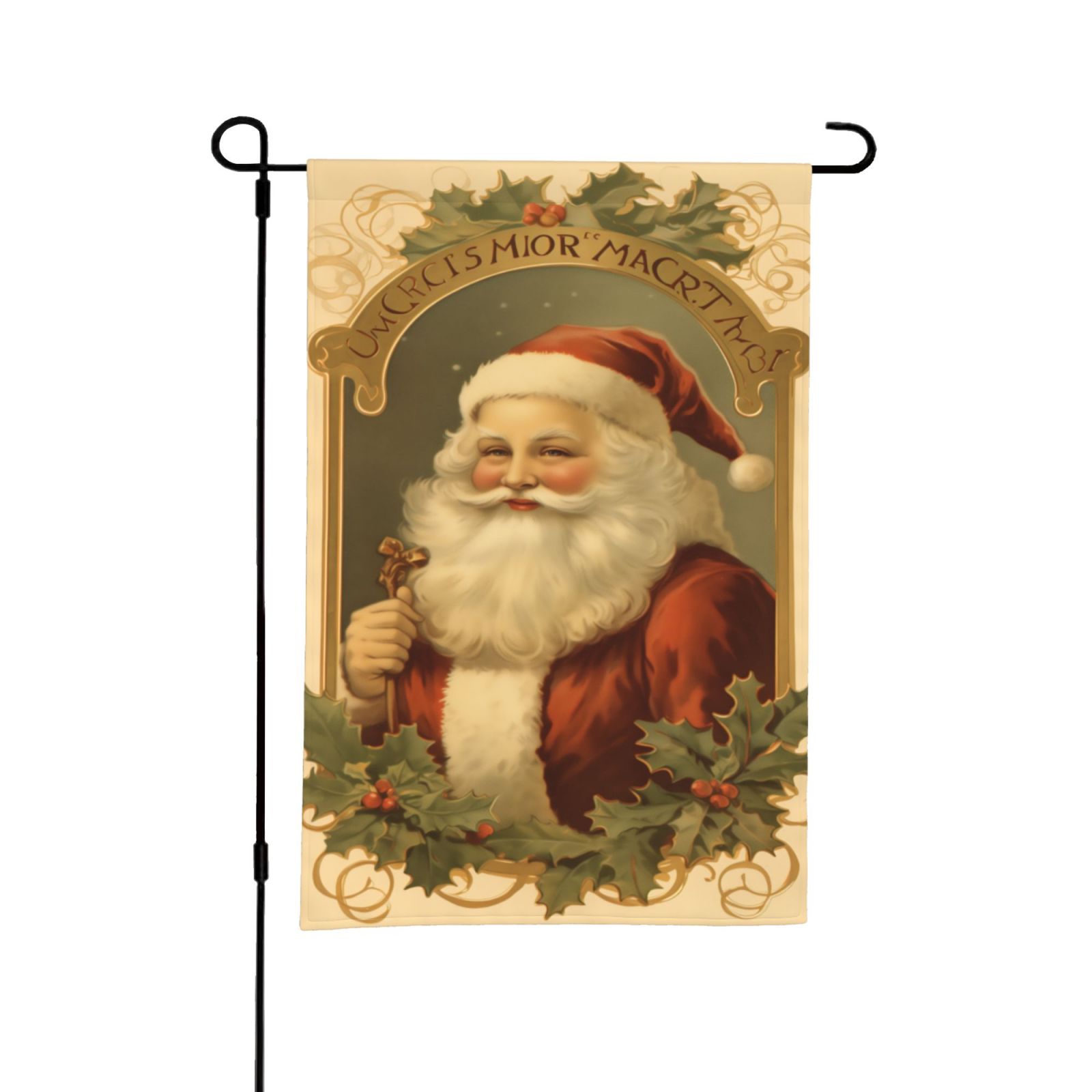 Christmas Garden Flag, 1 Count Double Sided Santa Claus Pattern Garden Flag, Christmas  Flag for Outdoor Yard  Garden Patio  Lawn Decoration