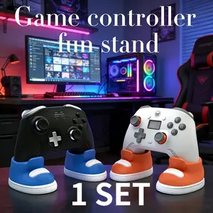 Fun Game Controller Stand – Colorful Shoe-Shaped Holder for PS4, PS5, and Xbox Controllers; Great Gift for Gamers (Birthdays, Christmas, Valentine's Day); Desktop Decor, Controller Stand, Gaming Accessory