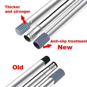 Upgraded broom and dustpan set with automatic cleaning of dustpan teeth, indoor and outdoor sweeping function, for households with dogs, cats and pets.Upright broom and dustpan (gray and orange)