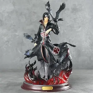 Uchiha Sasuke Statue Anime Figure Model, Desktop Decorative Item, High-Quality Collectible Handmade Sculpture, Perfect Gift for Fans