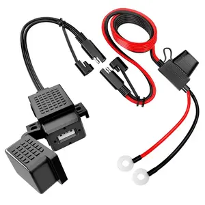 Nilight Motorcycle USB Charger, SAE-to-USB Adapter, Essential Motorcycle Accessory