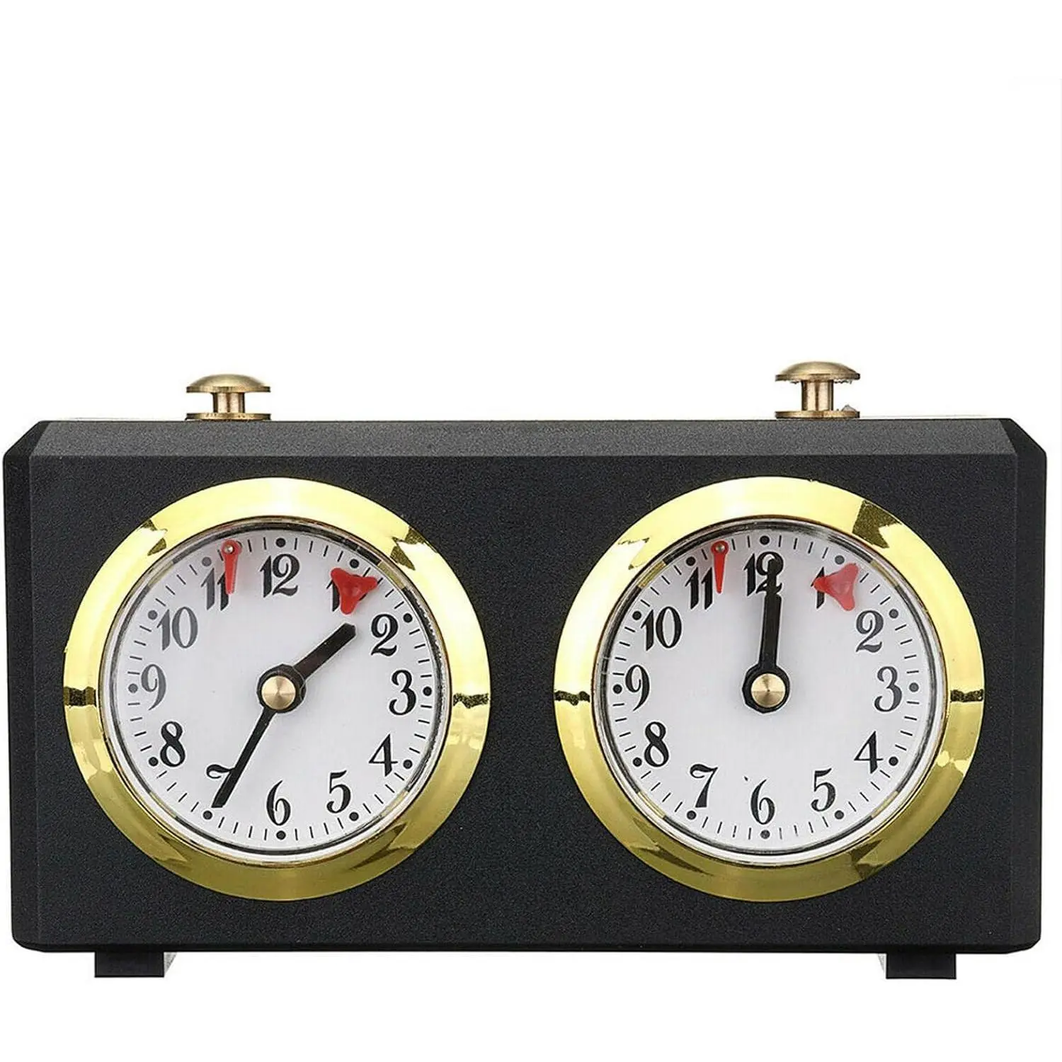 Professional Chess Clock - Analogue Game Timer with I-GO Count Up/Down, International Chess Timer(Color:Black)