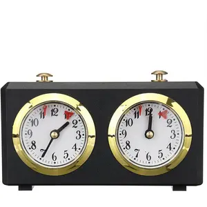 Professional Chess Clock - Analogue Game Timer with I-GO Count Up/Down, International Chess Timer(Color:Black)