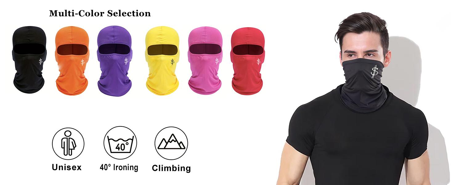 Balaclava Face Mask Cover Sun UV Protection Windproof Scarf Printing Mask Men Women Cycling Motorcycle Riding Ski Mask