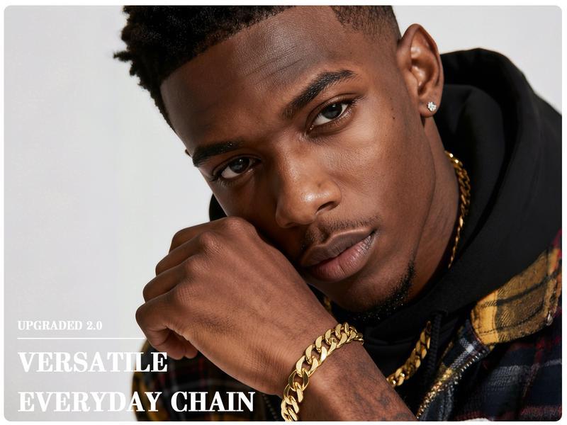 14K Gold-Plated Rope Cuban Concave Figaro Byzantine Franco Bracelet 8" Length 6mm/8mm/10mm Width Diamond Cut No Fade Radiant Finish