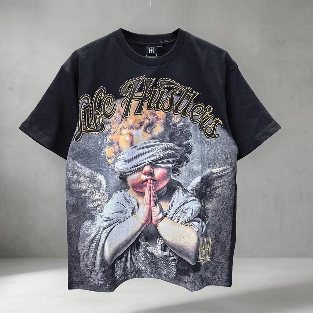 Masked Angel Shooting Arrows Diamond Cotton Short Sleeve T-shirts for Men and Women Crew Neck Loose Summer T-shirt Oversized Tees Streetwear Graphic Tee Trendy Casual Unisex Hip Hop Cool Fashion Summer Style Edgy Urban Vibes Masked Angel Shooting Arrows Diamond Cotton Short Sleeve T-shirts for Men and Women Crew Neck Loose Summer T-shirt Oversized Tees Streetwear Graphic Tee Trendy Casual Unisex Hip Hop Cool Fashion Summer Style Edgy Urban Vibes