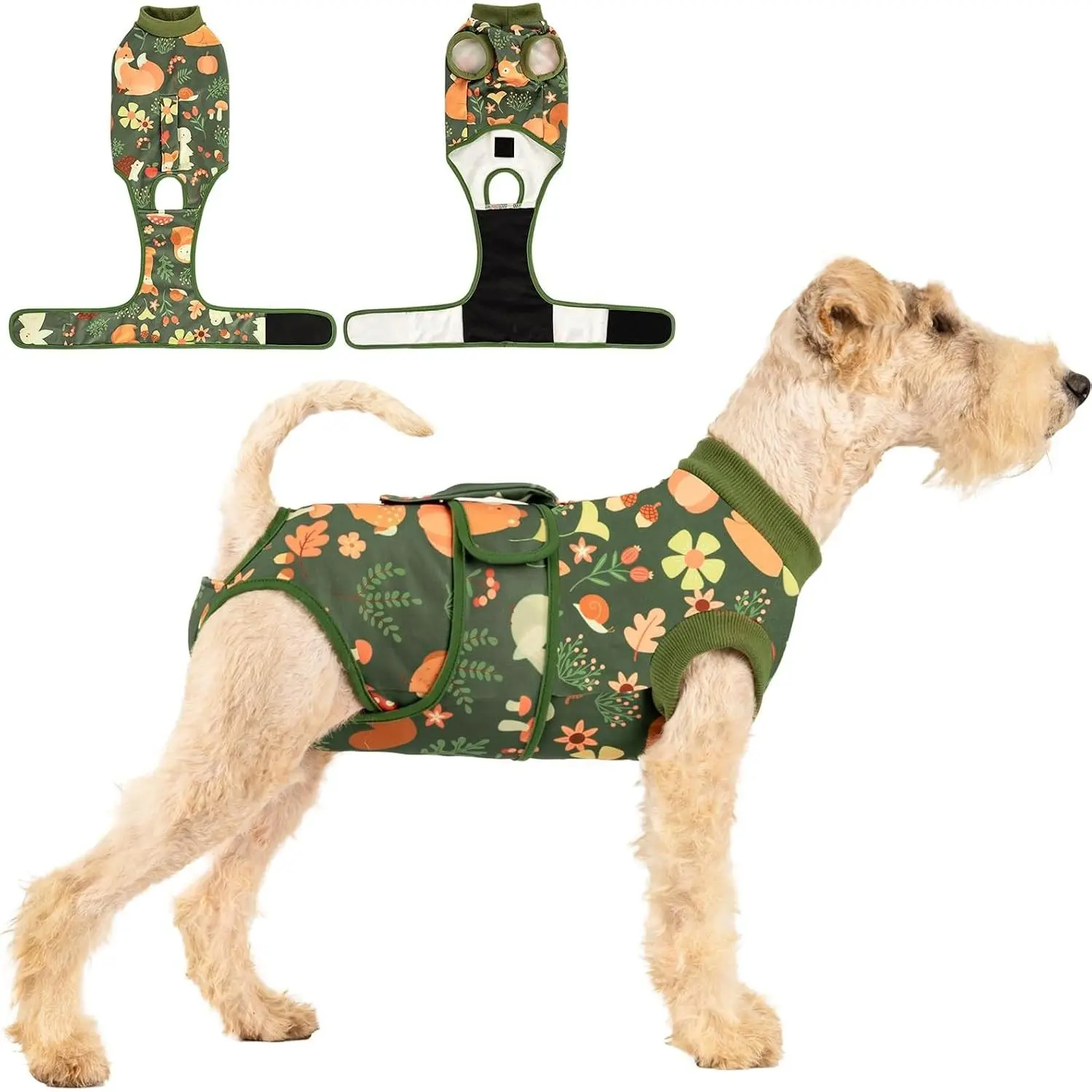 Recovery Suit for Dogs After Surgery,Female Male Dog Onesie for Spay Neuter,Substitute E-Collar & Cone,Anti-Licking Breathable Onesie for Small Medium Large Dogs
