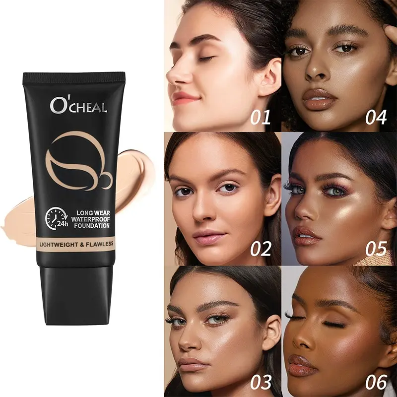 Matte Foundation Liquid, Wheat Color Bronze Dark Bb Cream, Long-Lasting Non-Shedding, Bronzing Foundation, Perfect Makeup Base, Cosmetics Products