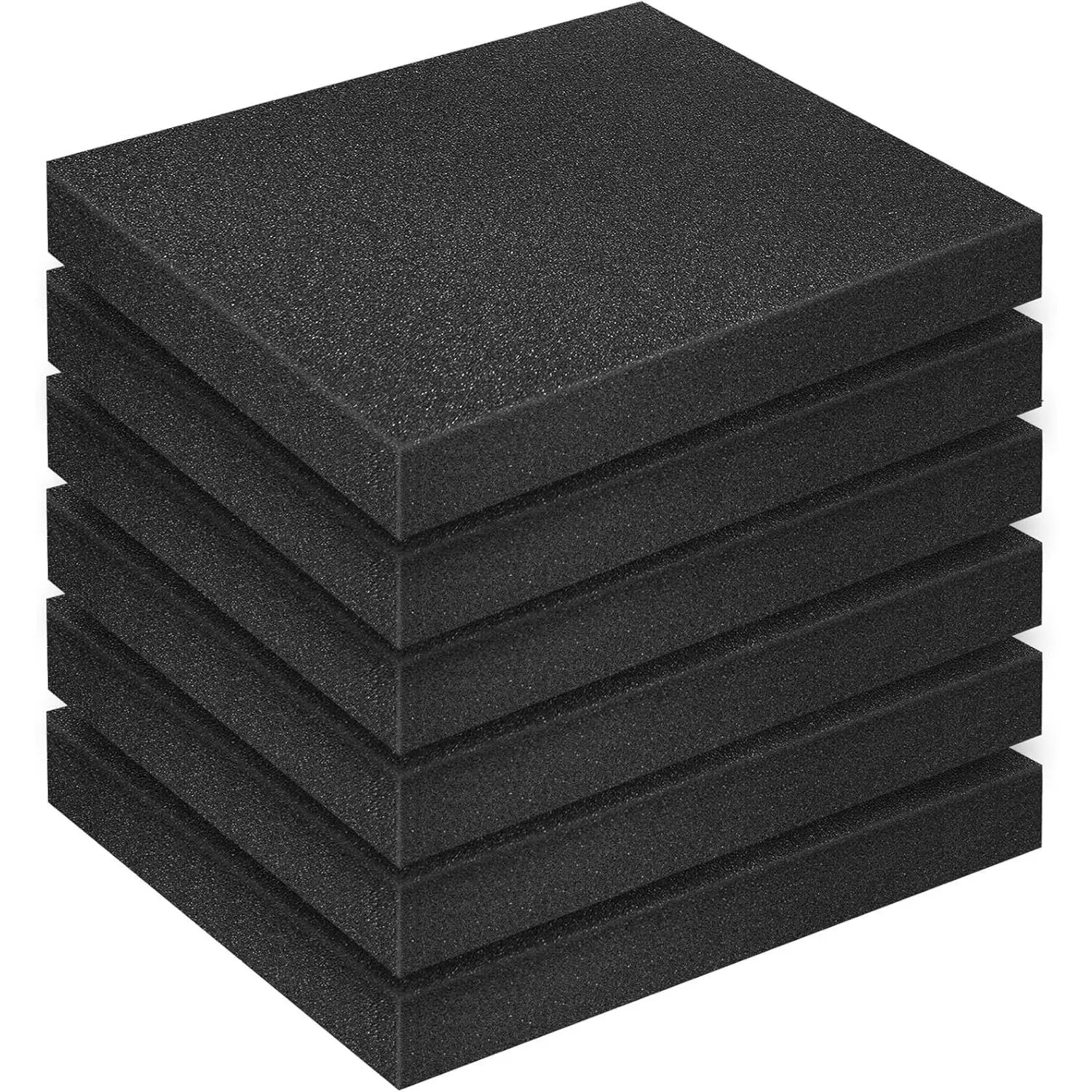 6 Pcs Polyurethane Foam Sheet, 16 x 12 x 2Inch Foam Inserts for Cases Cuttable Polyurethane Foam Pads Tool Box Foam for Cases Camera Toolbox Storage and Crafts