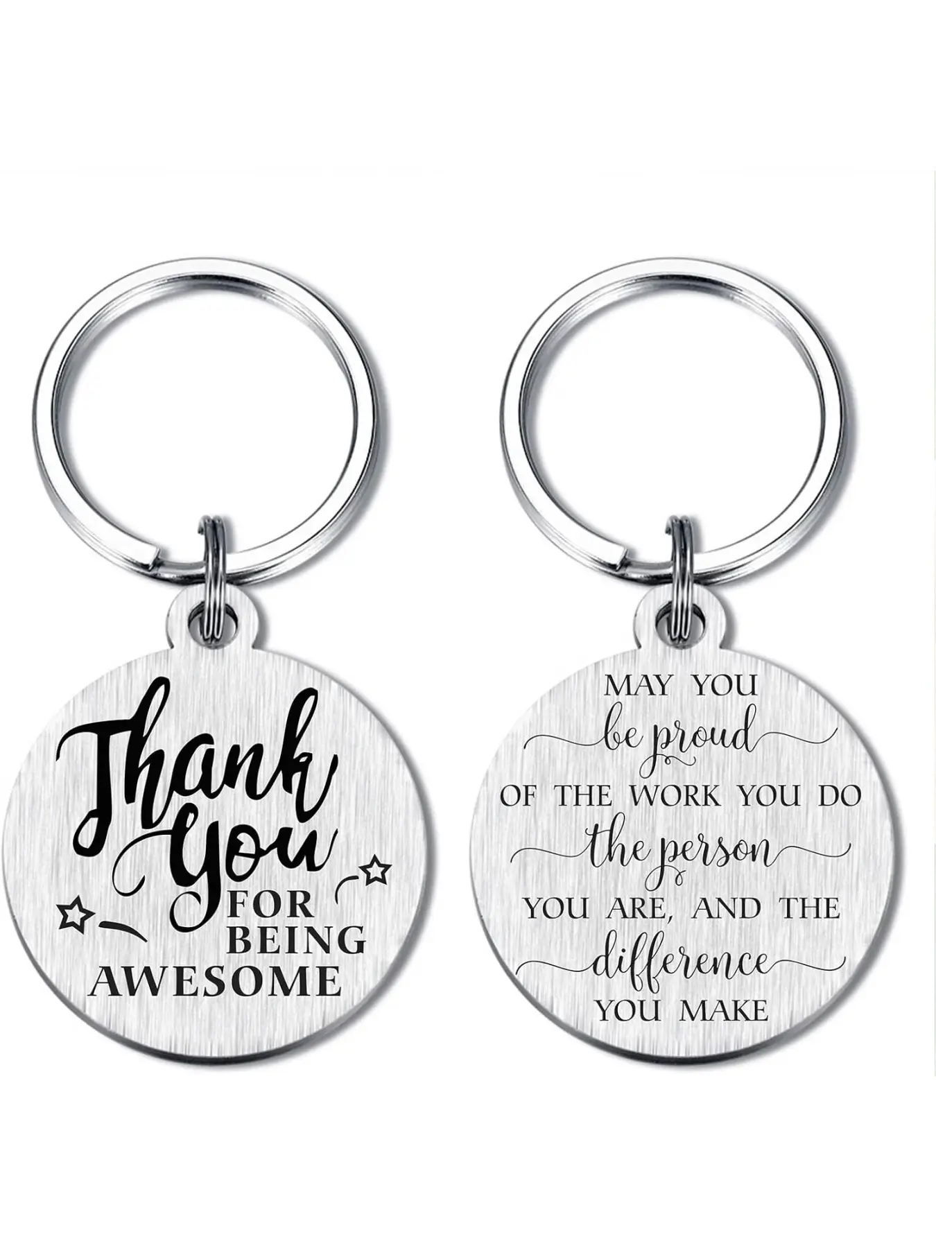Employee Coworker Staff Appreciation Gifts Keychain for Women Men Unique Thank You Work Anniversary Present