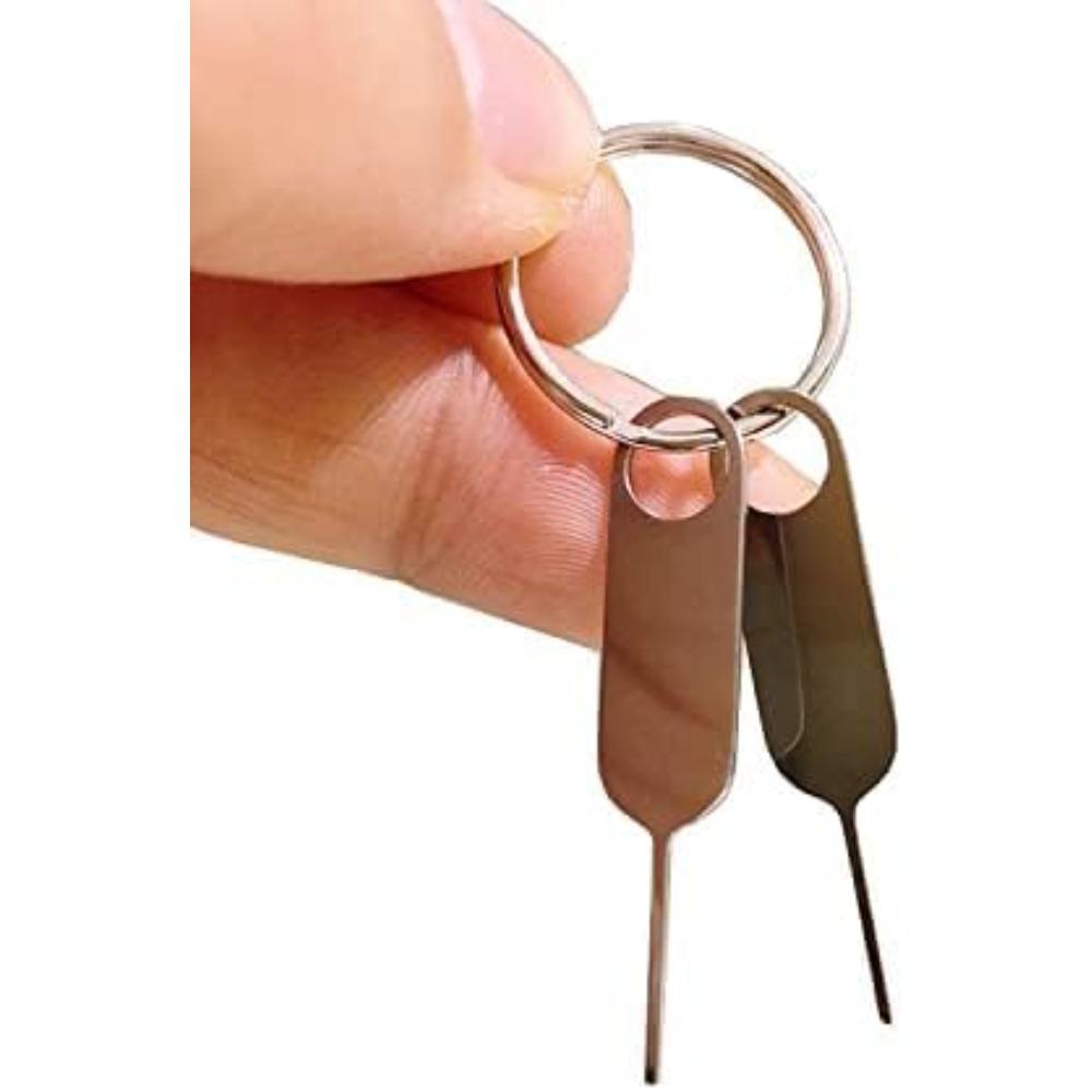 2Pack Universal Sim SD Card Tray Opening and Doorbell Security Reset Removal Tool Eject Pin For iPhone,Google Pixel,Samsung,Motorola Phones (Key Ring is not Included)