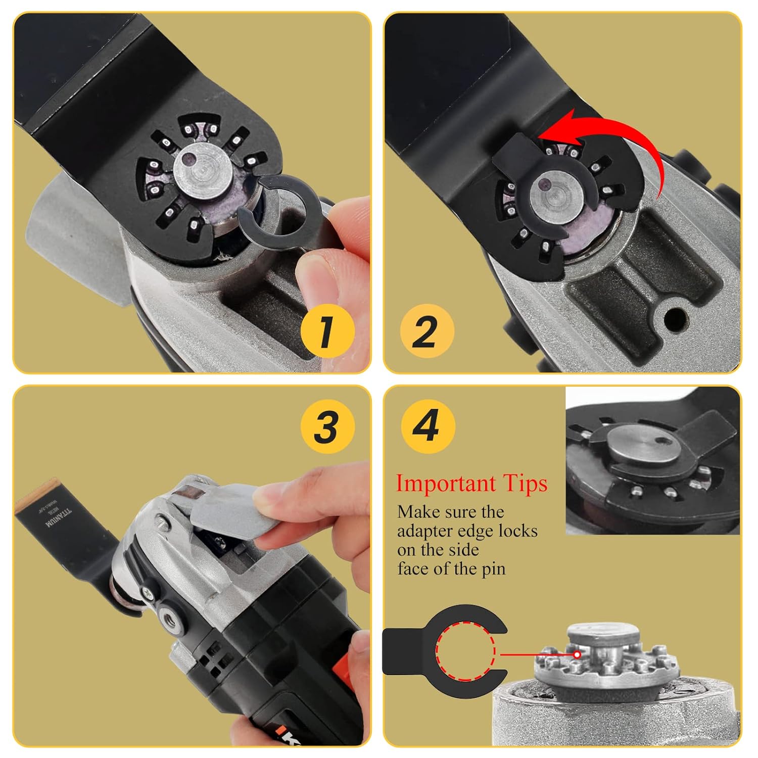 Multipurpose Oscillating Saw Blade Set, 30pcs Universal Titanium Multitool Blades for Wood Plastics Metal, Quick Release Multi Tool Kit for Dewalt Ryobi Milwaukee Rockwell Fein Makita, Replaceable Blades