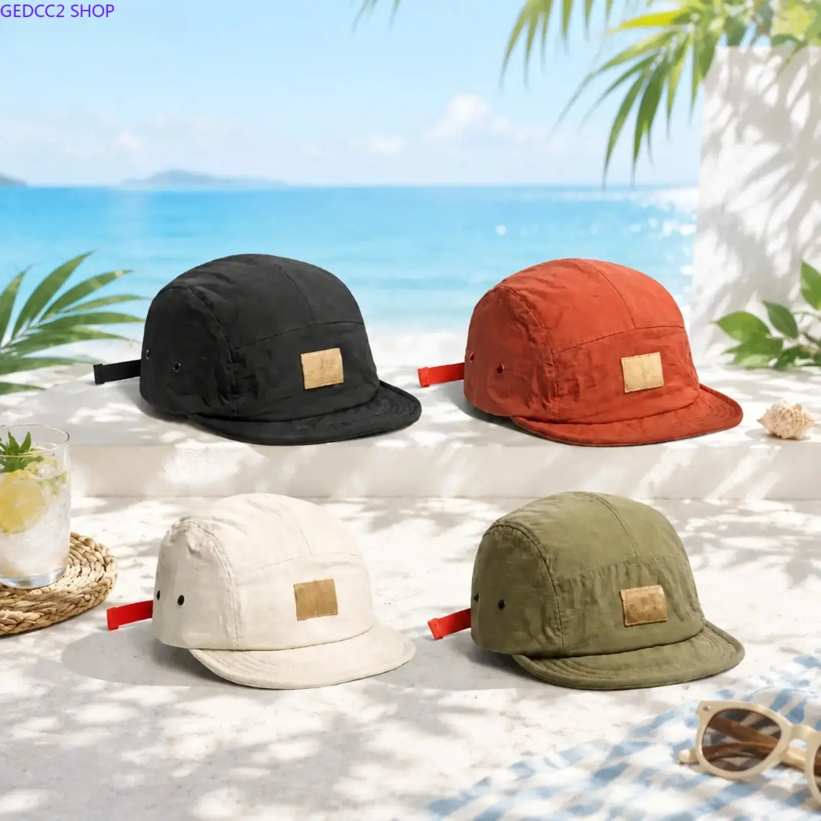 Unisex Vintage Hip Hop Snapback Caps, 2-Pack Breathable Polyester Breathable Cap with Adjustable Snap for Outdoor Wear