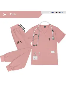 Brush Hand Uniform Set Pet Hospital Frosted Top and Pants Beauty and Skincare SPA Center Care Workwear