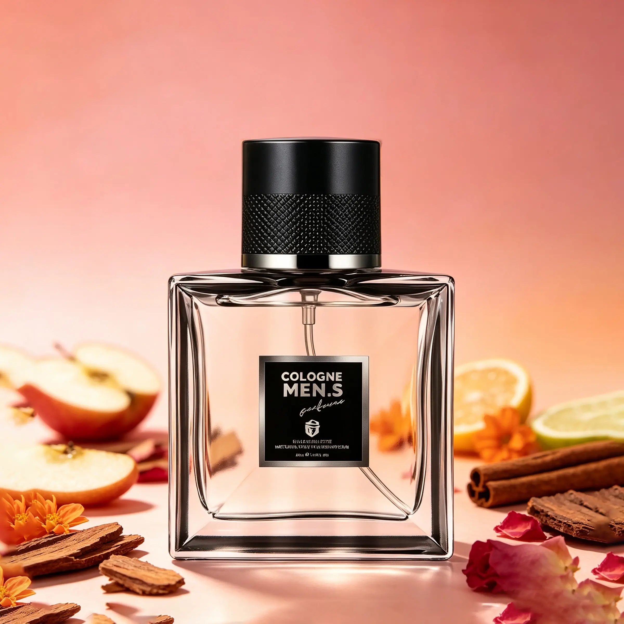 Perfume for Men and Women, Oriental Woody Aroma with Apple & Cinnamon Top, Rose & Teak Heart, Vanilla & Labdanum Base, a Warm Elegant Scent for Office or Spring, a Unisex Fragrance Gift of Cologne.
