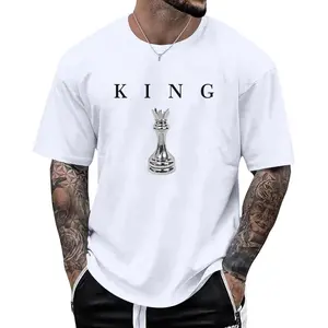 Men's King Chess Shirt Graphic Tees Designer Printed T Shirts for Men Urban Letter T-Shirt StreetwearGift.