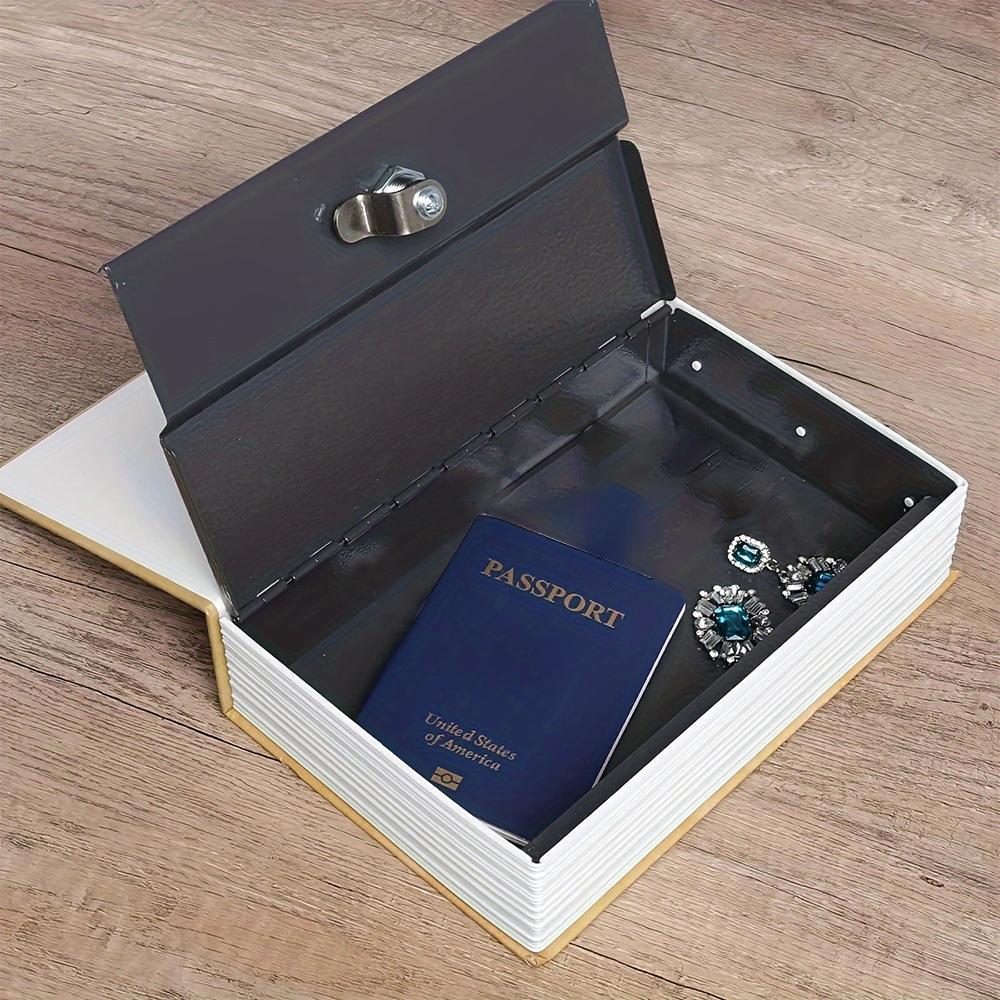 English Dictionary Design Money Box with Combination Lock, Money Safe Box, 1 Count Hidden Secret Storage Box for Cash, Jewelry and Passport, Saving Box, Home Organizer for Home Office, Summer Gifts