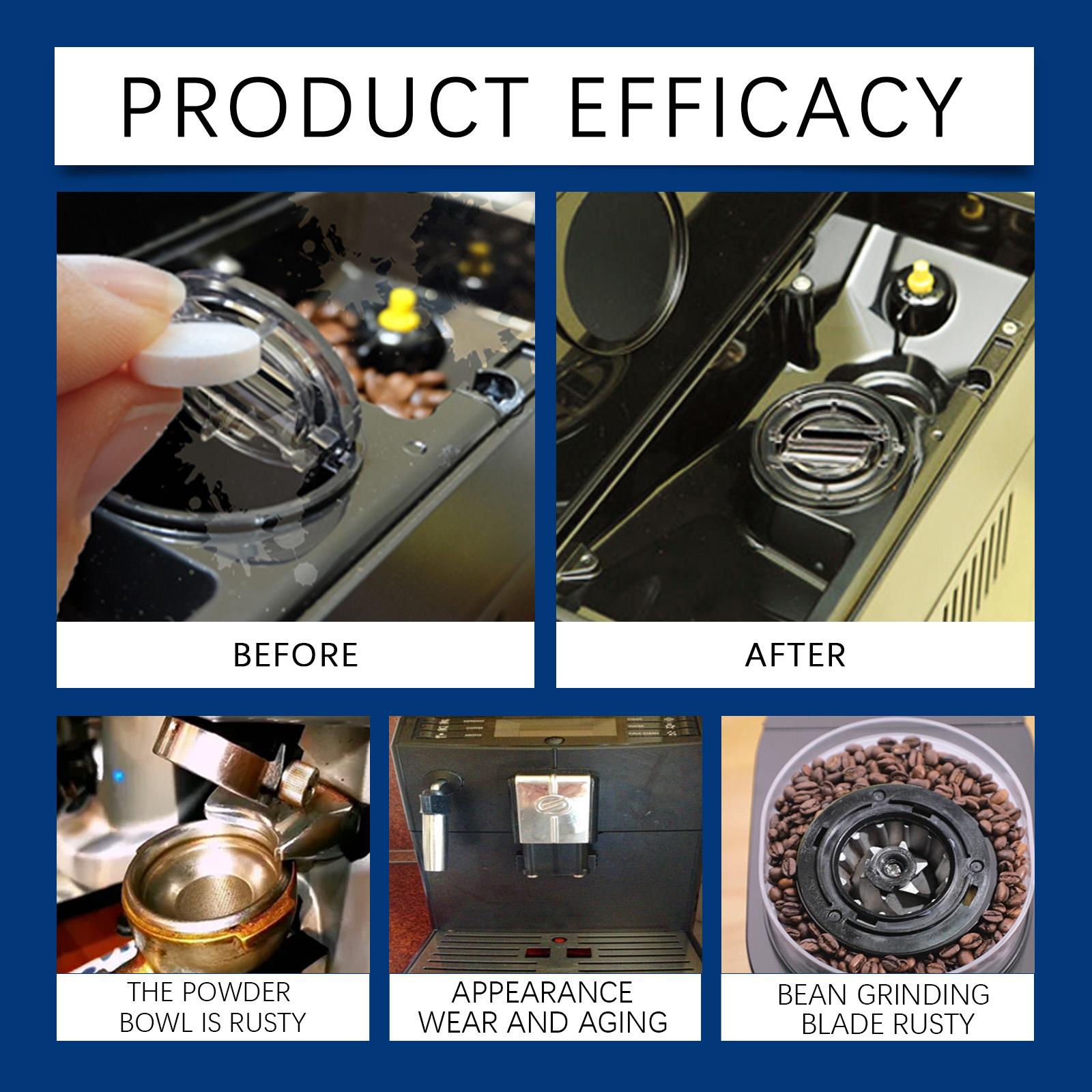 AMZ Coffee Machine Cleaning Tablets: Daily Gentle Cleaning Of Stains And Scale. Portable And Universal Coffee Machine Cleaning And Care Tablets