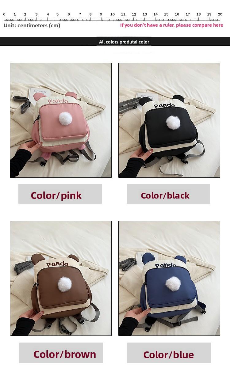 Kindergarten Color-Block Canvas Backpack 2026 Back-to-School Season Children's Fashion Backpack Baby Anti-Lost School Bag
