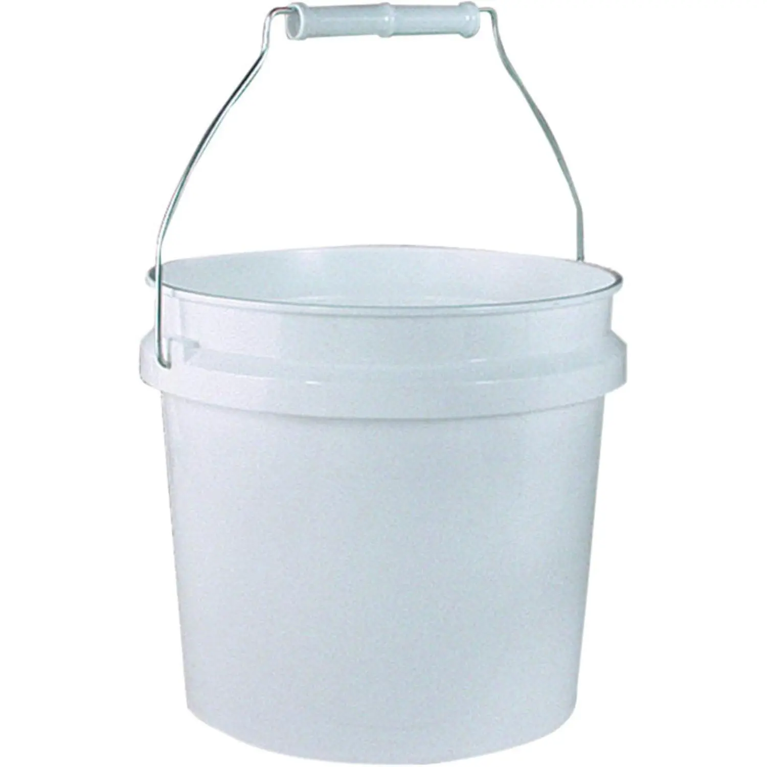 744456 1-Gallon White Plastic Pail  Pail/Container