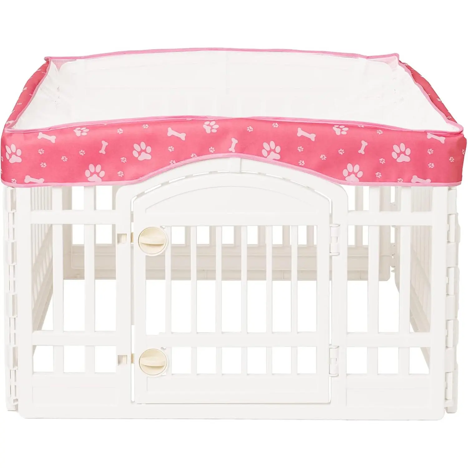 Playpen Mesh Top Cover for 36" Inch  Playpen with 4 Panels,[ Note: Playpen Not Included]  Crate Cover  Tent Puppy Play Pen Cover, Ideal for Indoor/Outdoor Use. ()