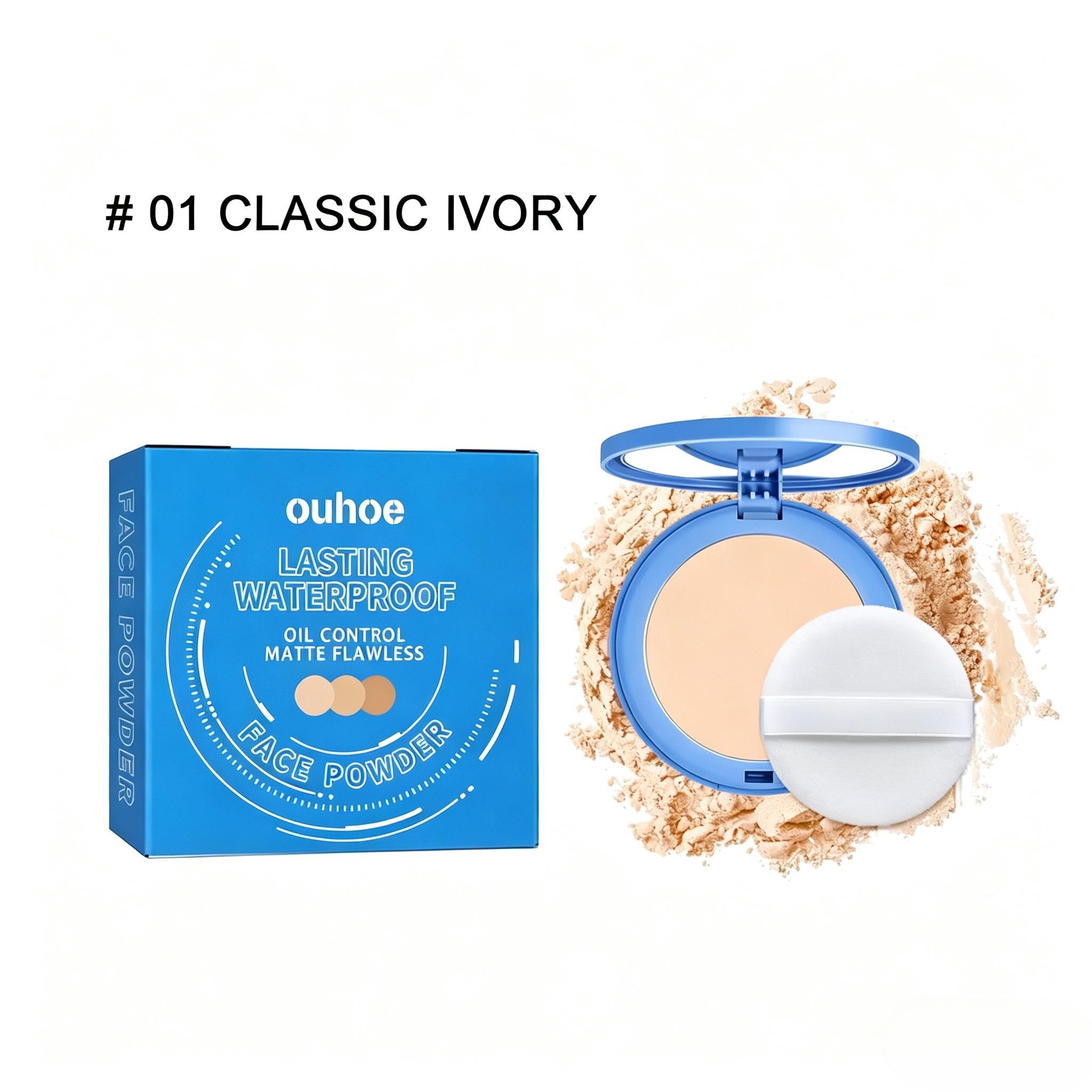 MDY Long Lasting Powder Palette, Waterproof • Oil Control • Smooth Finish 1/3 Counts Natural Lightweight Breathable Makeup Setting Powder,  Single Item Pack, Beauty Supplies Cosmetic