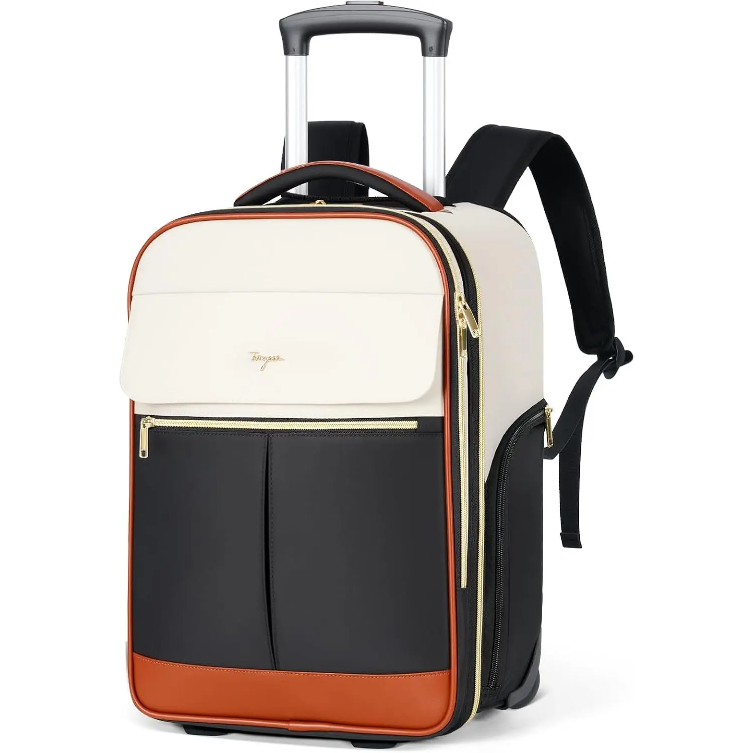 Rolling Backpack for Women, Large Travel Backpack with Wheels