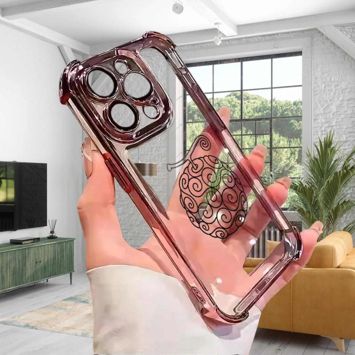 O-One  L-Luffy S-Shanks Pattern Aesthetic Electroplated TPU Casing For iPhone 17 Air 16 15 14 13 12 11 Pro Max Plus  Four Corners Anti-Fall Transparent Soft Silicone Gift Shockproof Protection Anti-Drop Protective Protector Phone Cases Shell Cover