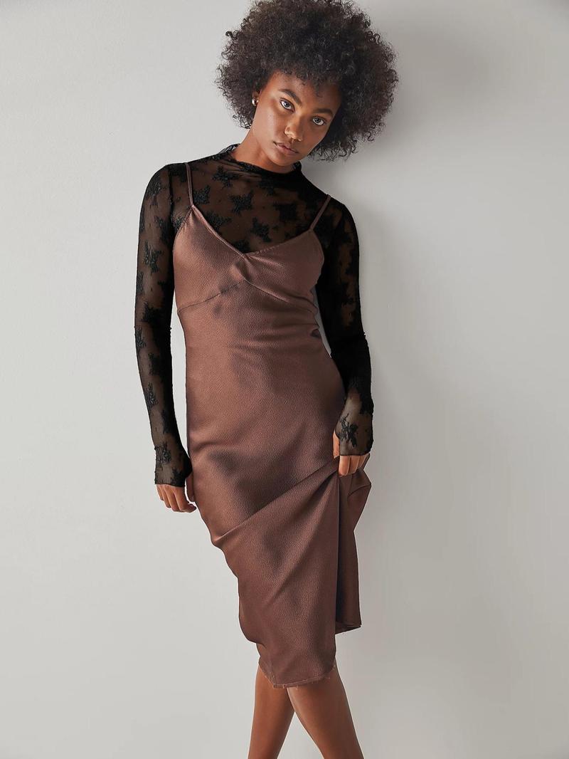 26 Valentine's Day Women's Sexy Sheer Lace Long Sleeve Top, Floral Leopard Pattern, Inner Wear Outerwear, Multi-Color Bottoms, Stylish and Seductive