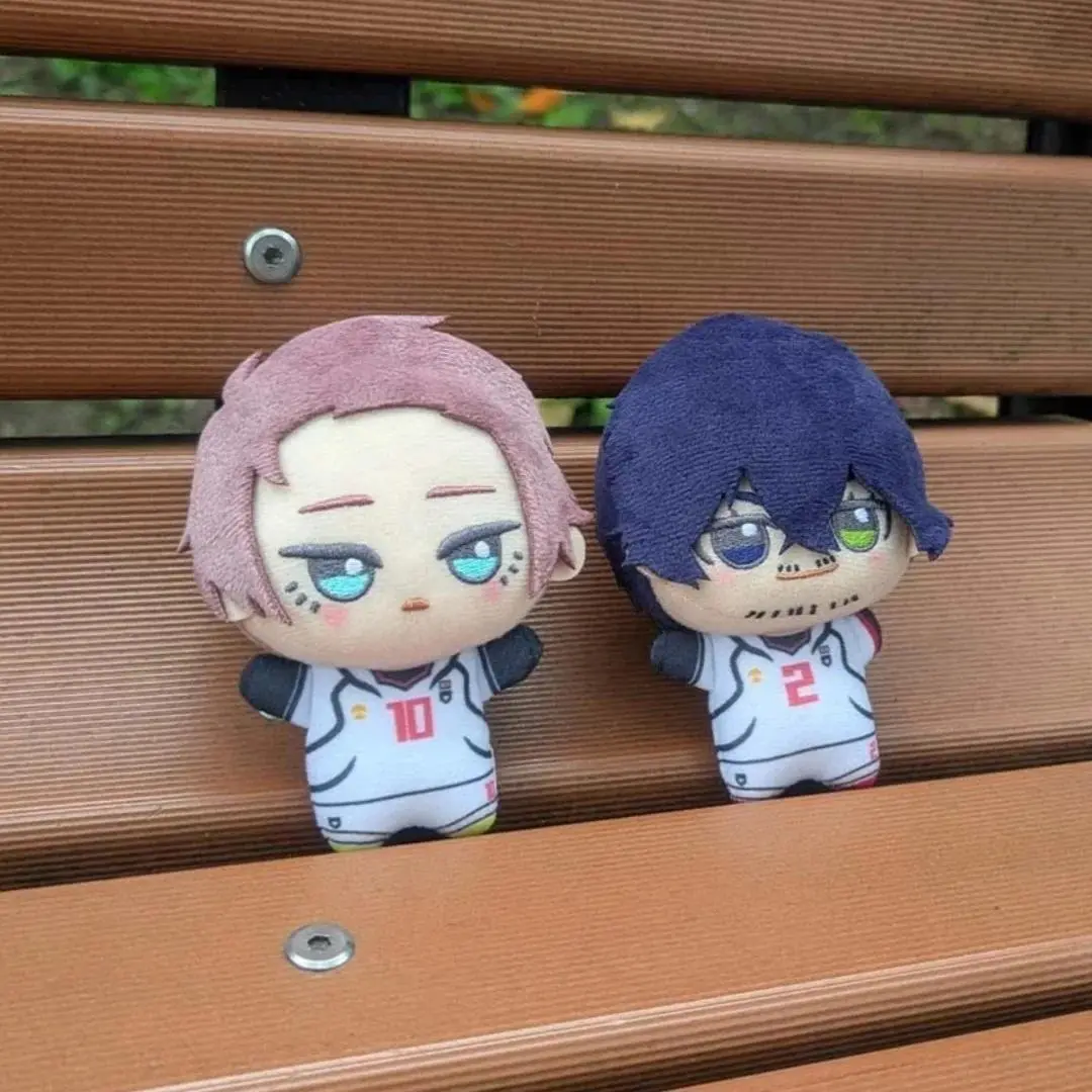 Anime Blue Lock Vol.9 Vol.10 Rin Itou Bachira Meguru Cosplay Plush Doll Fluffy Maumet Pendant in Stock Gifts And Toys