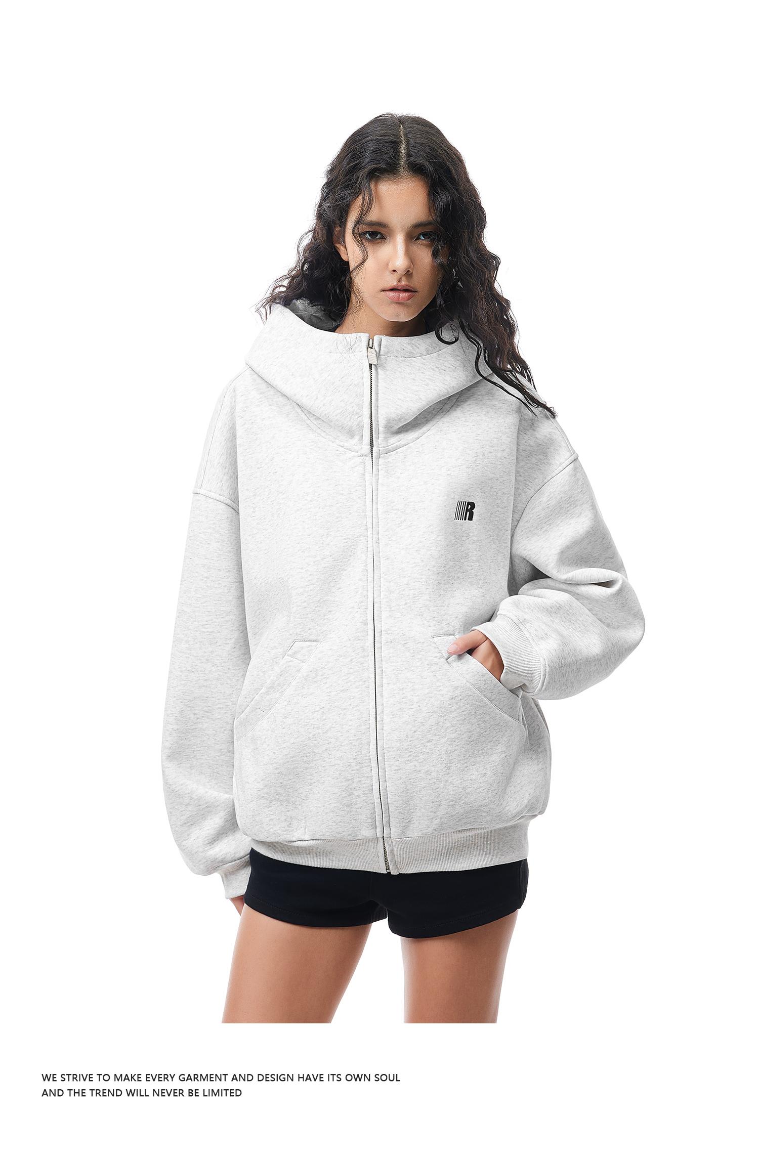 FDR Big Hood Eases Social Anxiety Hoodie High Neck Oversized Unisex Embroidered Letter Fall Cardigan Zip Up Suitable Menswear Womenswear Sweatshirt Pullover Heavyweight #Mentalhealth Tops Casual #valentinesday #tiktokshopjumpstartsale #valentinesdaygift S