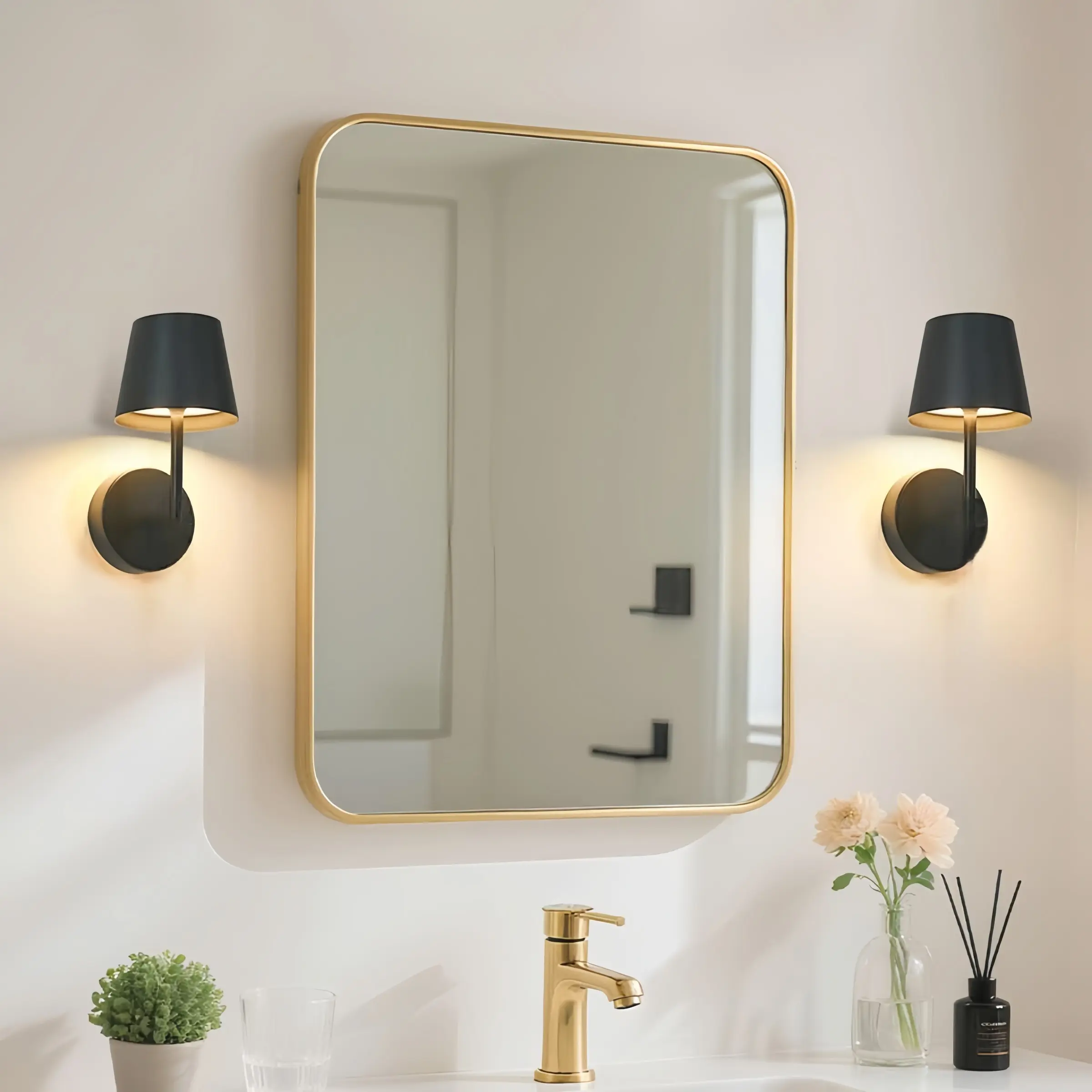 Wireless Wall Light, Rechargeable Battery-Powered, Adjustable Color Temperature, Remote Control, Magnetic Detachable, Living Room Bedroom