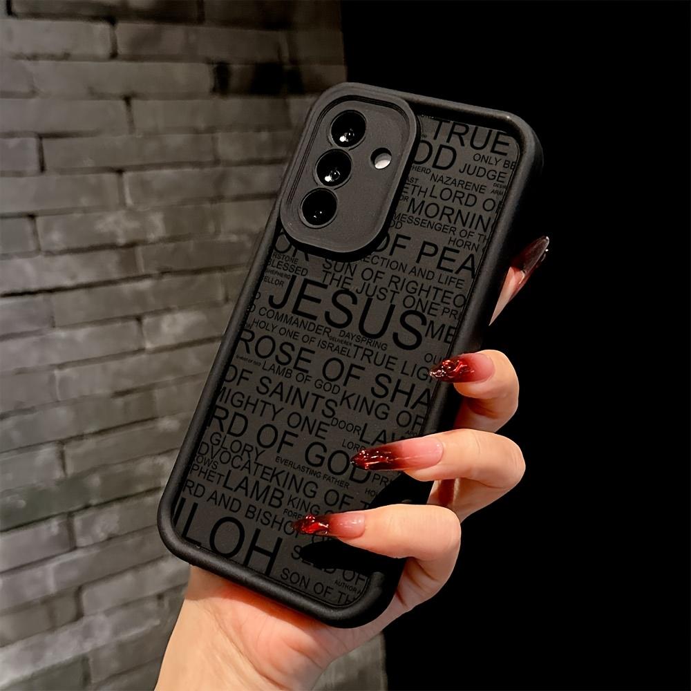 Creative Phone Case with Jesus Design Suitable for Samsung Galaxy S26 S25 S24 S23 S22 S21 Fe Plus Ultra A13 A14 A15 A16 A17 A33 A34 A35 A36 A52 A53 A54 Note20, Soft TPU Back Cover for Drop Protection.