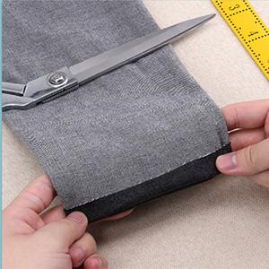 1.5 Inch Width Hem Tape for Pants - No Sew Washable Hem Tape, Easy Iron-On Hem Tape for Quick Repairs and Alterations (Black, 5.5 Yard)