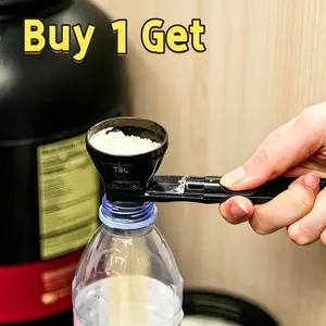 [Buy 1 get 1 free] Protein powder sliding spoon, funnel integrated design, fitness and muscle building powder creatine pre exercise, BPA food grade material, coffee milkshake chocolate powder kitchen tools, Valentine's Day Father's Day gift preferred