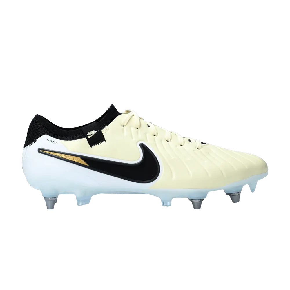 Nike Tiempo Legend 10 Elite SG Pro 'Mad Ready Pack' (Unisex) Lemonade/Metallic Gold Coin/Black football boots FN7283 700