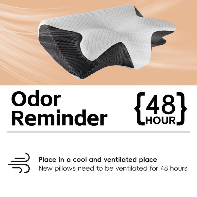 Memory Foam Neck Pillow, 1 Count Comfortable Neck Pillow, Essential Supplies for Home, Travel, Dormitory, Bedroom