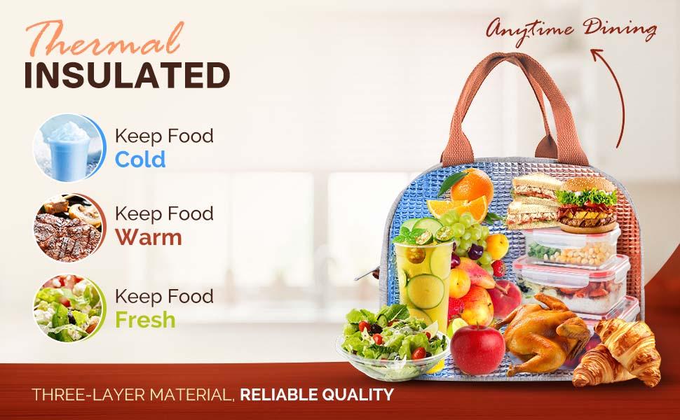 Bento Lunch Box Set Bento Box, 4-Compartment Lunch Containers,High Capacity Lunch Tote Bags for Work, Travel, Outdoor (Grey)