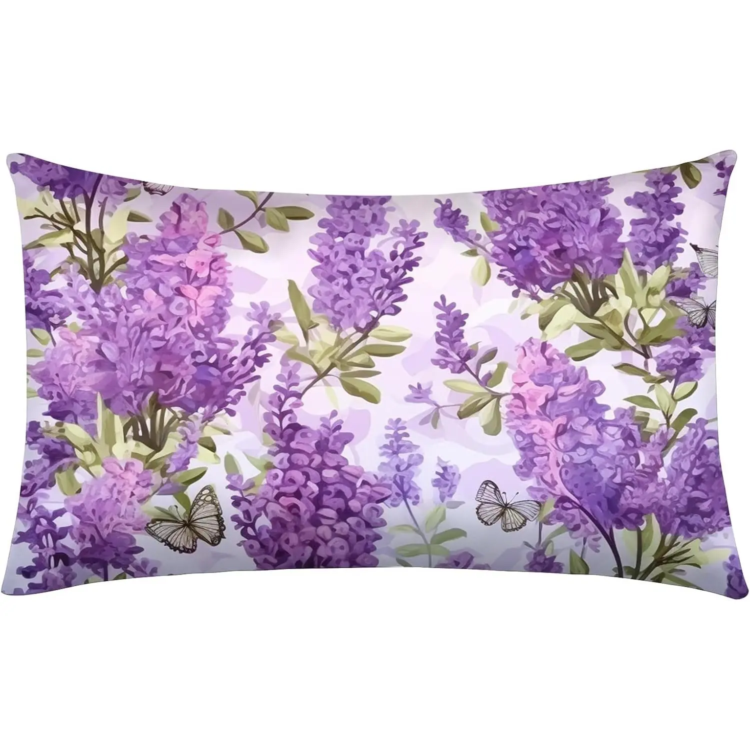 1Pack Microfiber Pillow Case,Floral Print  Pillow Cover with  Zipper,Soft Breathable,Standard Size 20"X 26" Pillow case (06-Flower)
