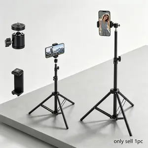 160cm Lightweight Photography Light Stand Tripod, Universal Adapter for Lighting/lightbox/camera/mobile Phone Holder, Portable Foldable Design, Photography Tool